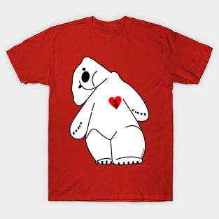 Polar Bear broken heart T-Shirt